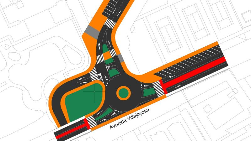 Comienza la construcción de una rotonda en el cruce de las avenidas ...