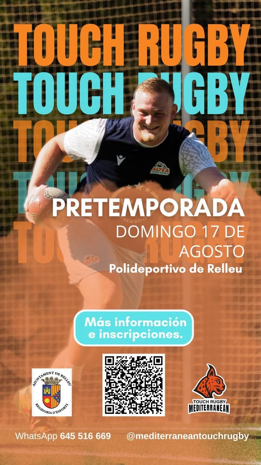Sam Wye Rugby Jornada de promoción del Rugby Touch a cargo del Club TOUCH RUGBY ...