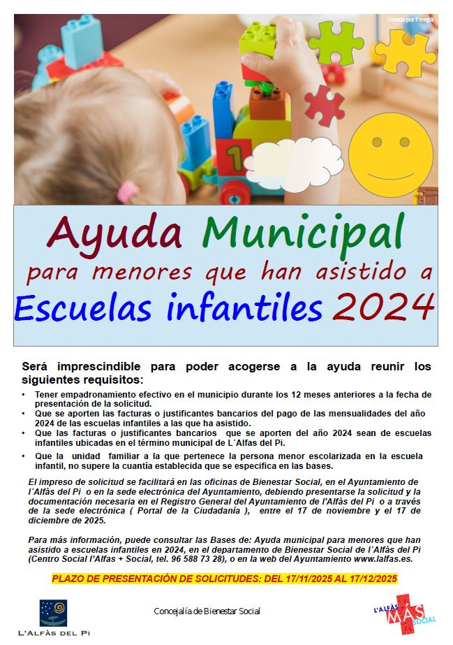El Ayuntamiento de l’Alfàs abre el plazo de solicitud de ayudas ...